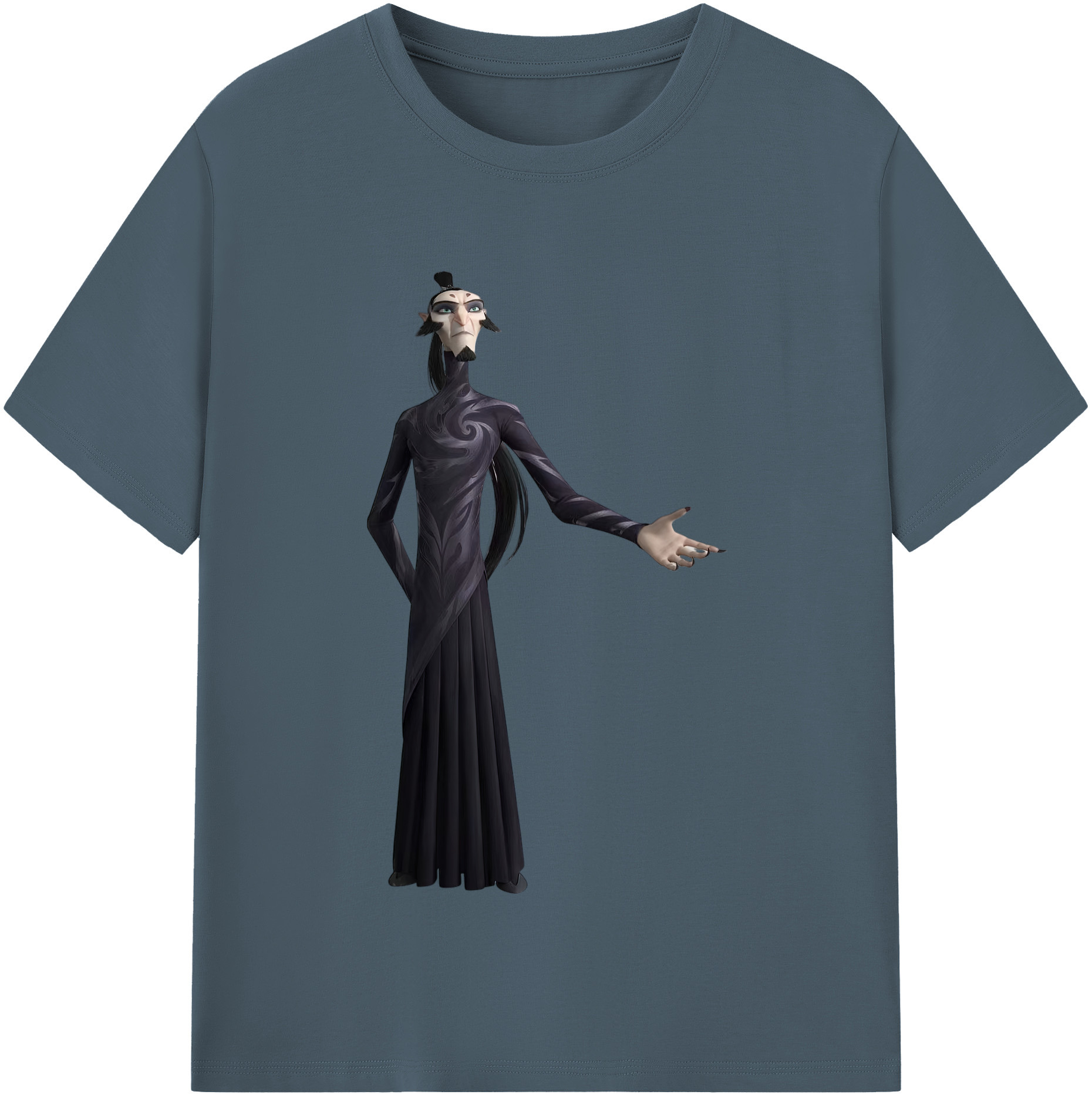 （画像用） Ne Zha 2 ナタ 魔童の大暴れ 綿100％半袖Tシャツ（フロントプリント）